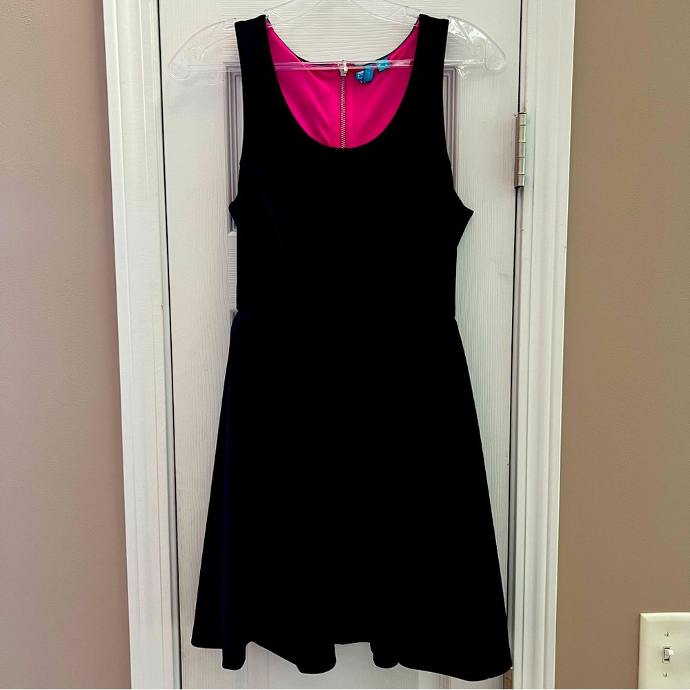 Lamour Nanette Lepore Fit & Flair Sleeveless Black Dress Size S